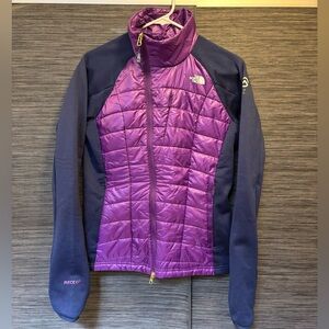 The North Face Navy and Purple women’s insulated technical jacket